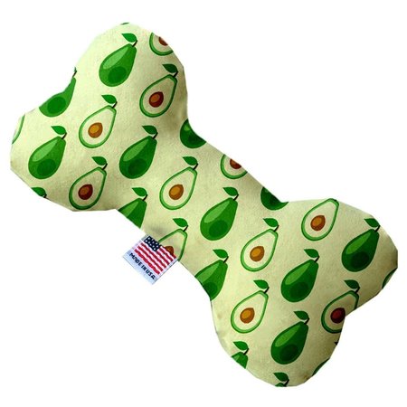 MIRAGE PET PRODUCTS Avocado Paradise Canvas Bone Dog Toy 10 in. 1251-CTYBN10
